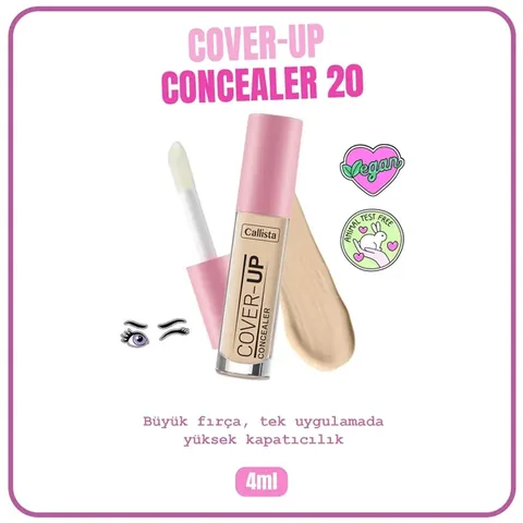 Callista Augenringe Concealer - Hohe Deckkraft für helle Haut