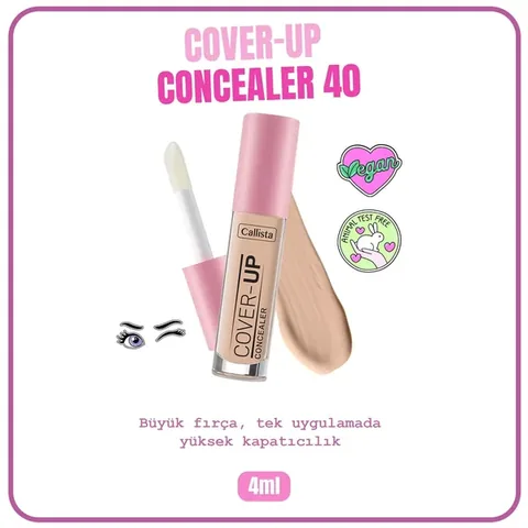 Callista Cover Up Concealer Under Eye Concealer No: 40 Porcelain 1 pcs