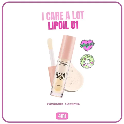 Callista I Care a Lot Pfirsich Feuchtigkeitsspendendes Lippenöl 4ml