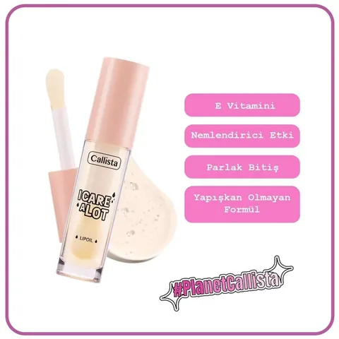 Callista I Care a Lot Pfirsich Feuchtigkeitsspendendes Lippenöl 4ml