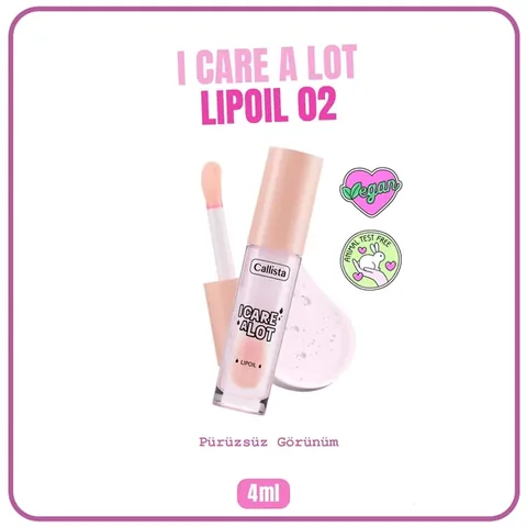 Callista I Care a Lot Erdbeer Feuchtigkeitsspendendes Lippenöl 4ml