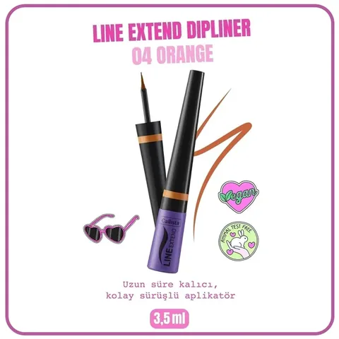 Callista Extend Dipliner - Orange, Schnell trocknend, Augenpflege 3.5ml