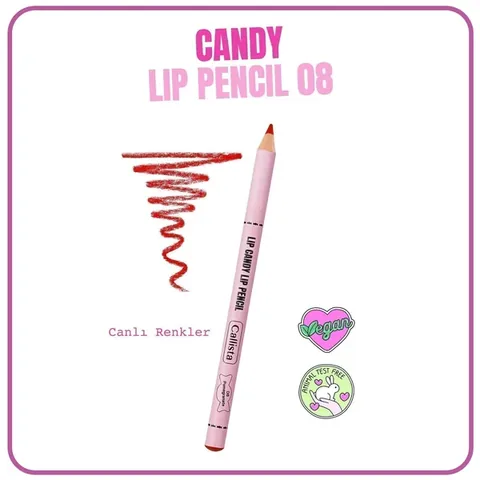 Callista Lip Candy Lip Pencil 08 Pomegranate Red 1 pcs