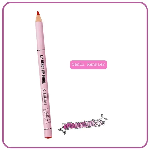 Callista Lip Candy Lip Pencil 08 Pomegranate Red 1 pcs
