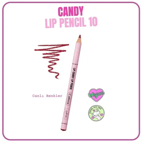 Callista Lip Candy Roter Lippenstiftstift für definierte Lippen - 1 Stück
