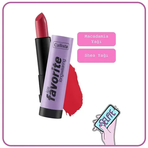 Callista Langhaltender Lippenstift - Nährende Matte Farbe