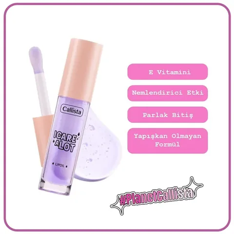 Callista Berry Feuchtigkeitsspendendes Lippenöl - Nicht-klebrig Glanz 4ml