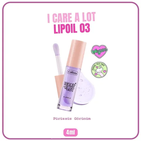 Callista Berry Feuchtigkeitsspendendes Lippenöl - Nicht-klebrig Glanz 4ml