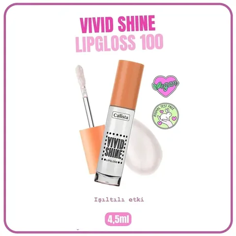 Callista Vivid Shine Feuchtigkeitsspendender Lipgloss - Pink 1 Stück