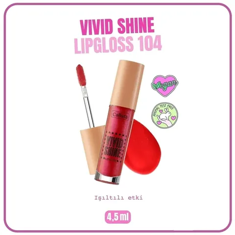 Callista Vivid Shine Lipgloss - 104 Candy Apple