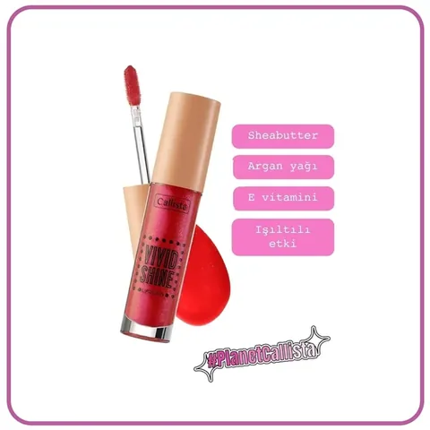 Callista Vivid Shine Lipgloss - 104 Candy Apple