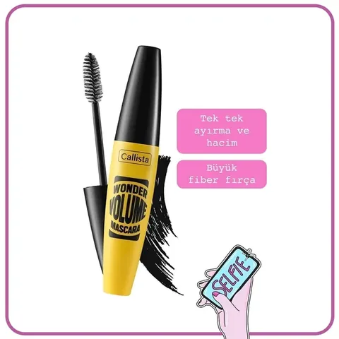 Callista Wonder Volume Mascara - Intensives Schwarz Curl &amp; Volumen