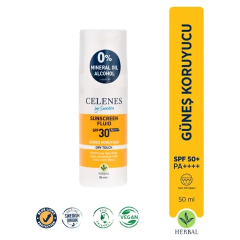 Celenes Herbal Sun Cream Dry Touch SPF30 50 ml