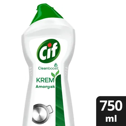 Cif Cream Surface Cleaner Ammonia Oil and Lime Remover Stain Remover 750 ml