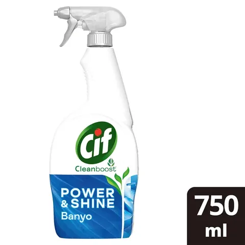 Cif سيف باور شاين منظف بخاخ منظف للحمام ومزيل للجير 750 مل