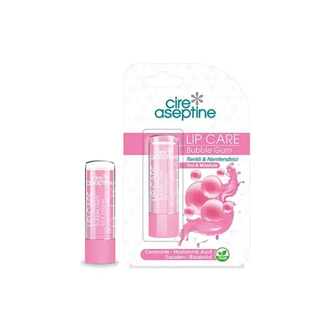 Cire Aseptine Bubble Gum Colored Moisturizing Lip Care Cream 4,5gr