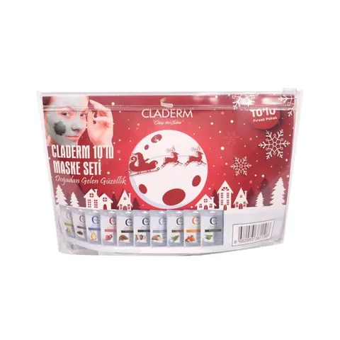 Claderm 10er-Pack Gesichtsmaske | Hydratisierend &amp; Revitalisierend 20ml