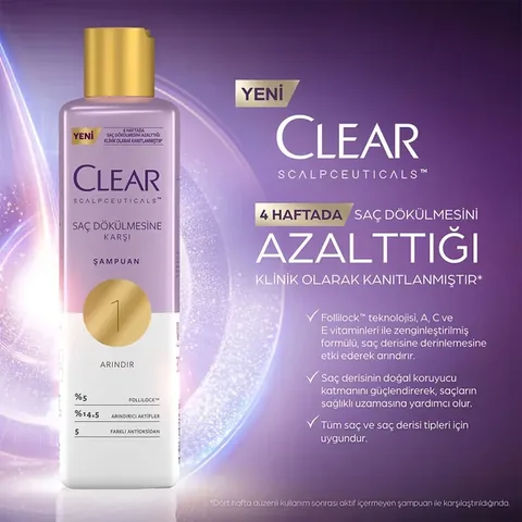 Clear Shampoo Anti-Hair Loss 300 ml