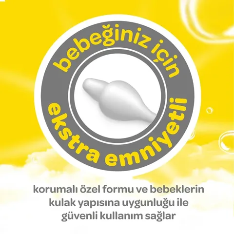 Dalin 100% Baumwolle Sicherheitsstäbchen für die Ohrenpflege von Babys - 56 Stück