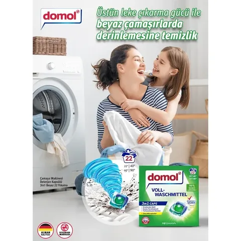 Domol 3-in-1 Waschmaschinenpulverkapseln