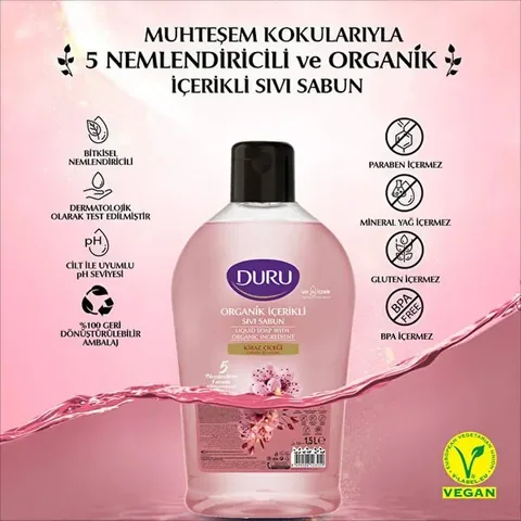 Duru Bio Kirschblüten Flüssigseife 1,5L