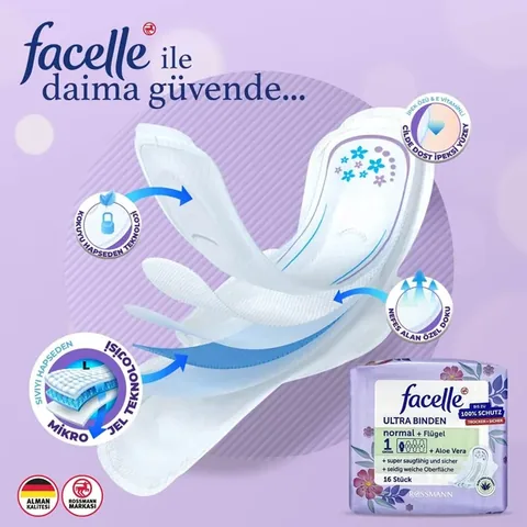 Facelle Ultra Normal Flügelbinden 16 Stück