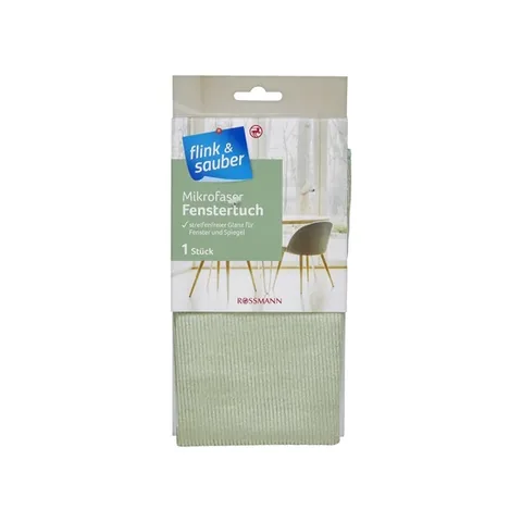 Flink &amp; Sauber Mikrofasertuch für Glas 40x40 cm