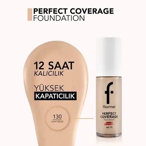 Flormar Perfect Coverage High Pigment Foundation SPF15 30g