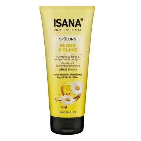 Isana Professional Blonde and Shine Conditioner for Natural Blonde and Blonde Dyed Hair 200 ml