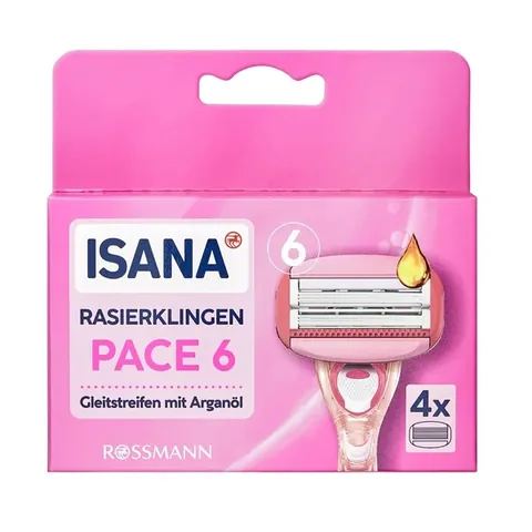 Isana Spare Razor 6 Blades for Women 4-pcs
