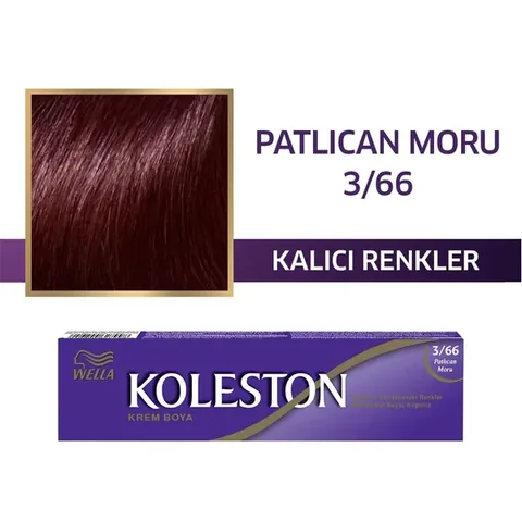 Koleston Tube Hair Dye Eggplant Purple 3/66 1 pcs