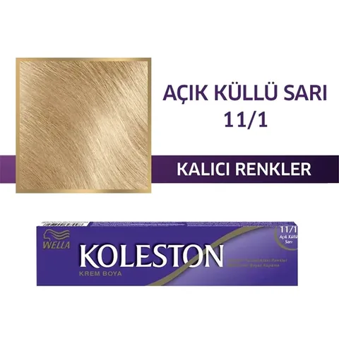 Koleston Tube Hair Dye Light Ash Blonde 11/1 1 pcs