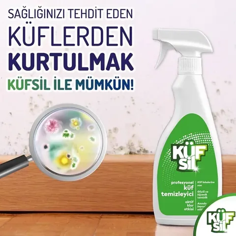 Küfsil 500ml Schimmelreiniger - Leistungsstarker Fleckenentferner &amp; Aufheller