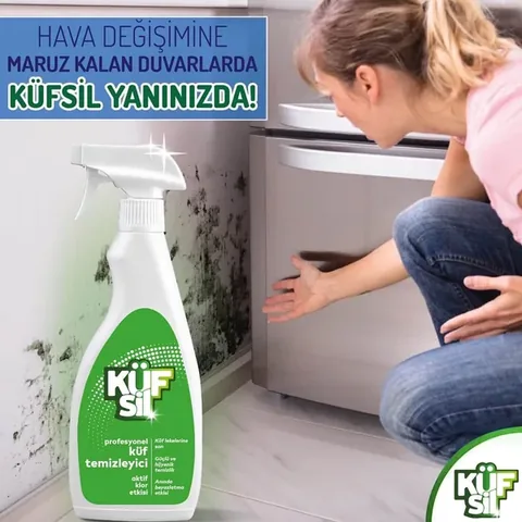 Küfsil 500ml Schimmelreiniger - Leistungsstarker Fleckenentferner &amp; Aufheller