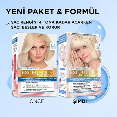Loreal Paris Excellence Pure Blonde Hair Color 0.3 Ultra Light Ash Blonde