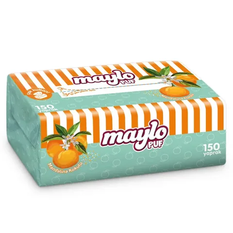Maylo Mandarinen Duft Taschentuch Pouf Tücher - 150 Stück