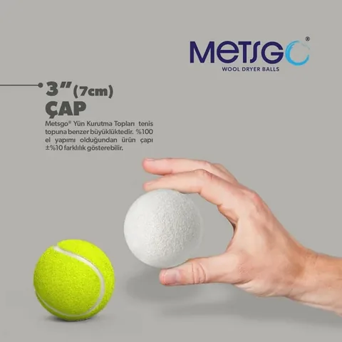 Мячики для сушки из шерсти Metsgo 3 шт.