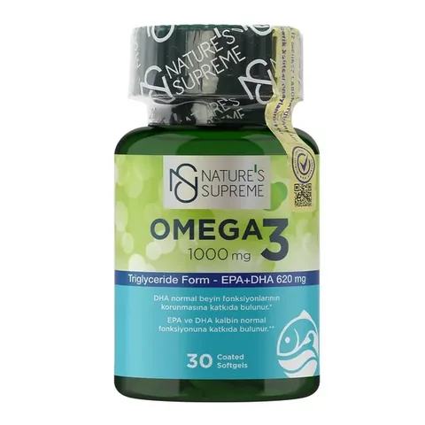 Nature's Supreme Omega 3 1000 Mg 30 Capsules 1 pcs