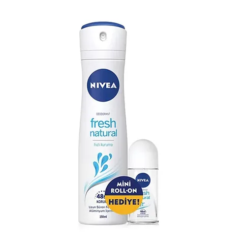 Nivea Fresh Natural Deodorant Women 150 ml Fresh Natural Roll On 25 ml 175 ml