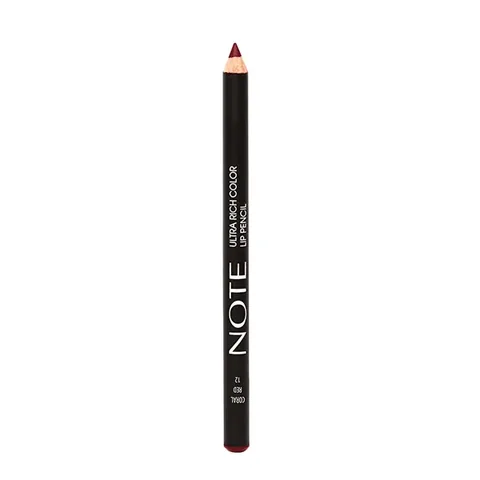 Note Ultra Rich Color Lip Pencil 12 Coral Red 1 pcs