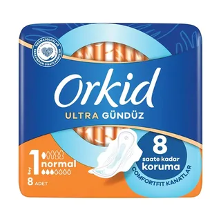 Orkid Ultra Extra Hijyenik Ped Normal Tekli Paket 8 Ped