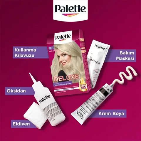 Palette Deluxe Hair Dye Ash Light Blonde No: 10-1 50 ml
