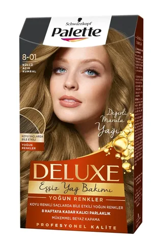 Краска для волос Palette Deluxe Пепельный Светлый Блондин № 8-01 50 мл