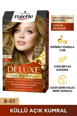 Краска для волос Palette Deluxe Пепельный Светлый Блондин № 8-01 50 мл
