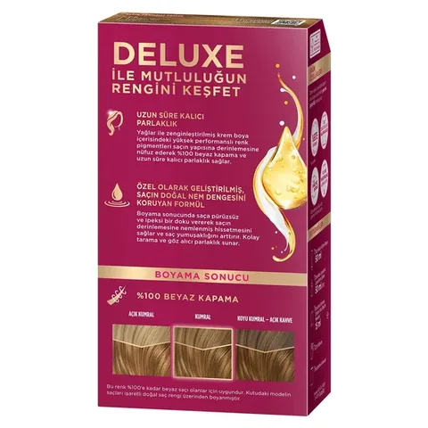 Palette Deluxe Hair Dye Gold Glitter Toffee No: 7-65 50 ml