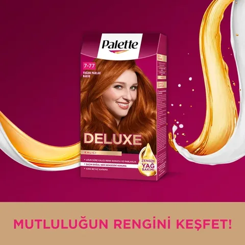 Palette Deluxe Hair Dye Intense Bright Copper No: 7-77 50 ml