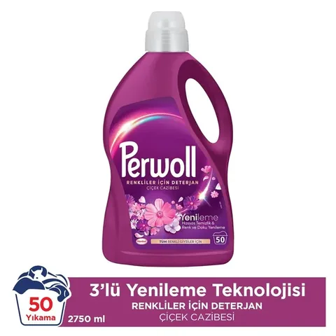 Perwoll Liquid Detergent Flower Charm Colour 50 Wash 2750 ml