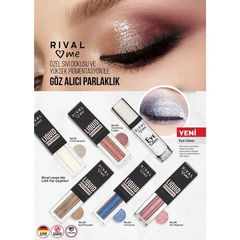 ظلال عيون سائلة رقم 01 شامبانيا من رايفل لوفز مي Rival Loves Me