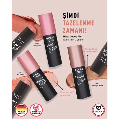 Rival Loves Me Cremiger Stick Rouge - Frischer Wangenhighlighter 6g