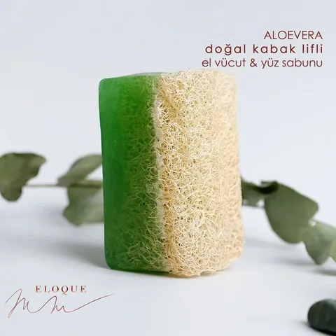 Sincere Pumpkin Fiber Soap Aloevera 120 gr